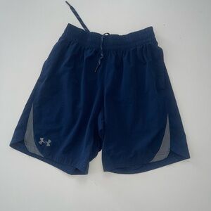 Under Armour Men's Navy and Gray Athletic Shorts